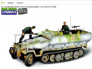 tienda online miniaturas militares diecast - ficha